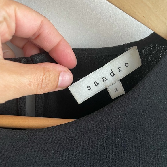 BLACK SANDRO DRESS - Picture 4 of 9